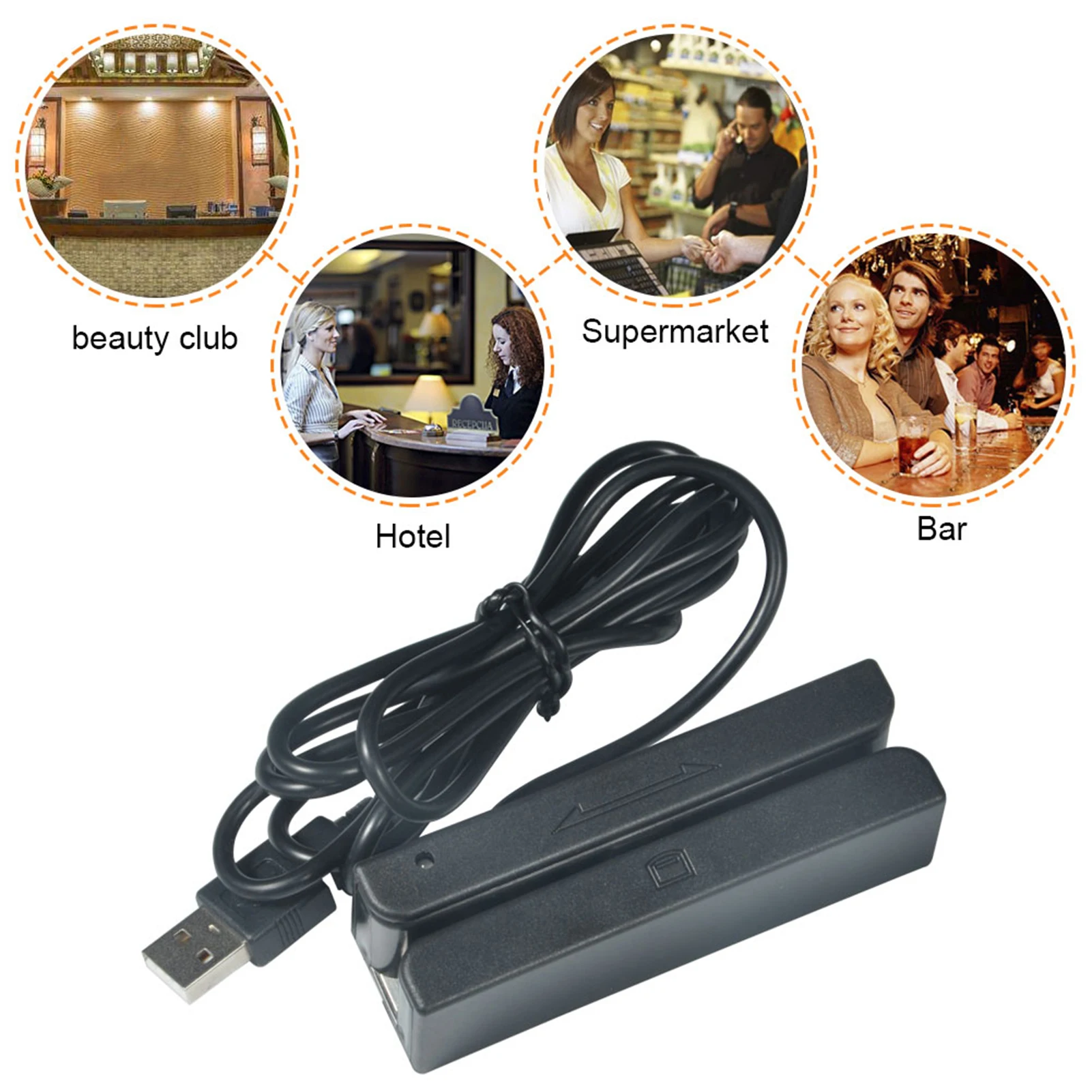 MSR90 USB Magnetic Strip Card Reading Machine Card Reader Stripe 3 Tracks Mini Mag Hi-Co Swiper For USB PC NEW
MSR90 USB Magnetic Strip Card Reading Machine Card Reader Stripe 3 Tracks Mini Mag Hi-Co Swiper For USB PC NEW