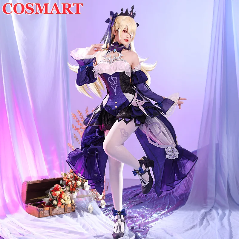 COSMART Genshin Impact Fischl Cosplay Costume Game Suit JiYeZhenMeng Gorgeou Dress Uniform Halloween Activity Party Role Play Cl
COSMART Genshin Impact Fischl Cosplay Costume Game Suit JiYeZhenMeng Gorgeou Dress Uniform Halloween Activity Party Role Play Cl