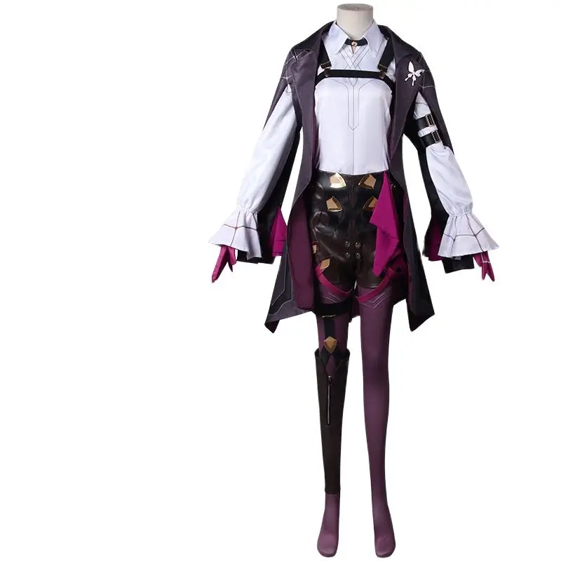 Game Honkai Star Rail Kafka Cosplay Costume Uniform Glasses Stellaron Hunters Astral Halloween Party Suit
Game Honkai Star Rail Kafka Cosplay Costume Uniform Glasses Stellaron Hunters Astral Halloween Party Suit