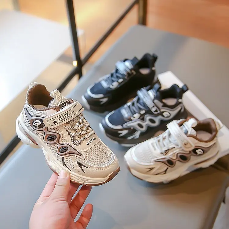 Fashion Mesh Kids Sport Shoes Design Patchwork Sneakers For Girls Boys New Hook Loop Soft Bottom Children's Running Shoes
Fashion Mesh Kids Sport Shoes Design Patchwork Sneakers For Girls Boys New Hook Loop Soft Bottom Children's Running Shoes