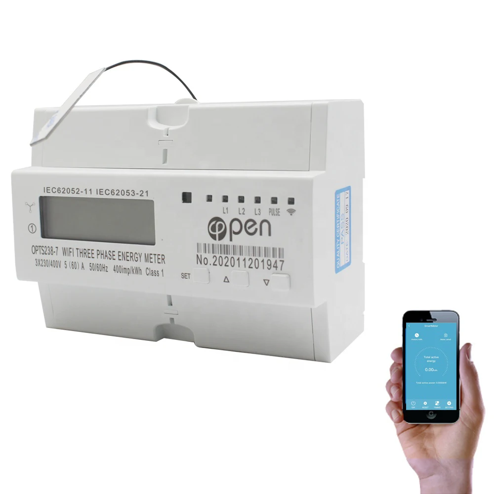 Open Electric Tuya Smart three phase Wifi/RS485 energy Meter din rail current voltage power display wifi smart energy meter
Open Electric Tuya Smart three phase Wifi/RS485 energy Meter din rail current voltage power display wifi smart energy meter