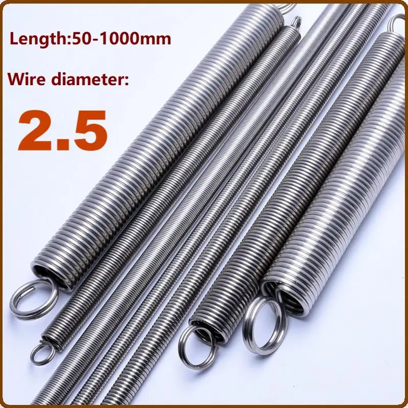 Пружина из нержавеющей стали 304, двойная петля, закрытый крючок и петля, диаметр проволоки 2,5 мм, длина 350-1000 мм, пружина растяжения 304, по индивидуальному заказу
Пружина из нержавеющей стали 304, двойная петля, закрытый крючок и петля, диаметр проволоки 2,5 мм, длина 350-1000 мм, пружина растяжения 304, по индивидуальному заказу