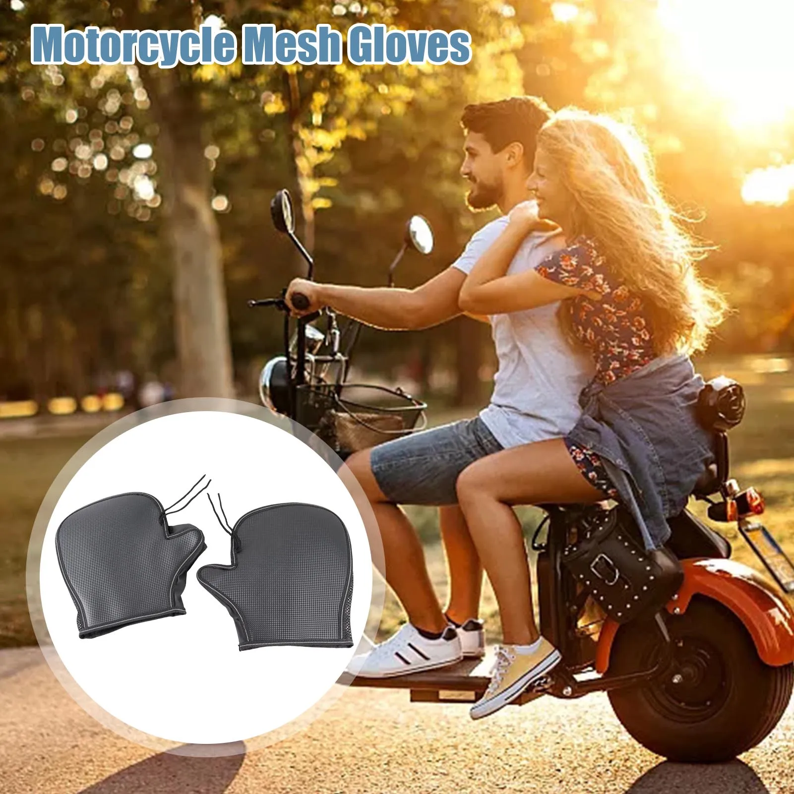 Summer Motorcycle Handlebar Muffs Oxford Waterproof Sun Protection Gloves 3D Mesh Gloves Bottom & Side Airy Mesh
Summer Motorcycle Handlebar Muffs Oxford Waterproof Sun Protection Gloves 3D Mesh Gloves Bottom & Side Airy Mesh