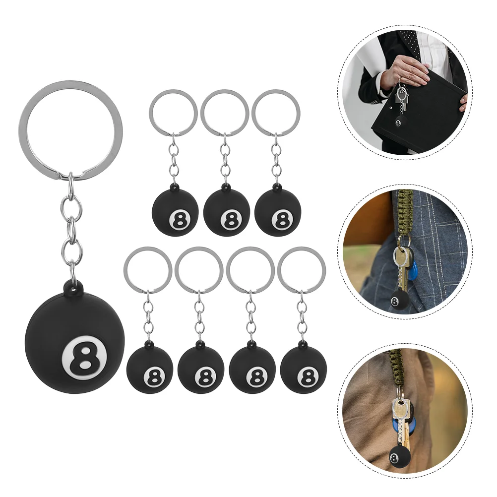 8 Pcs Key Ring Accessories Hanging Billiards Keychains Small Ornaments Ball Keyrings Pvc Soft Glue Adorable Decorative
8 Pcs Key Ring Accessories Hanging Billiards Keychains Small Ornaments Ball Keyrings Pvc Soft Glue Adorable Decorative