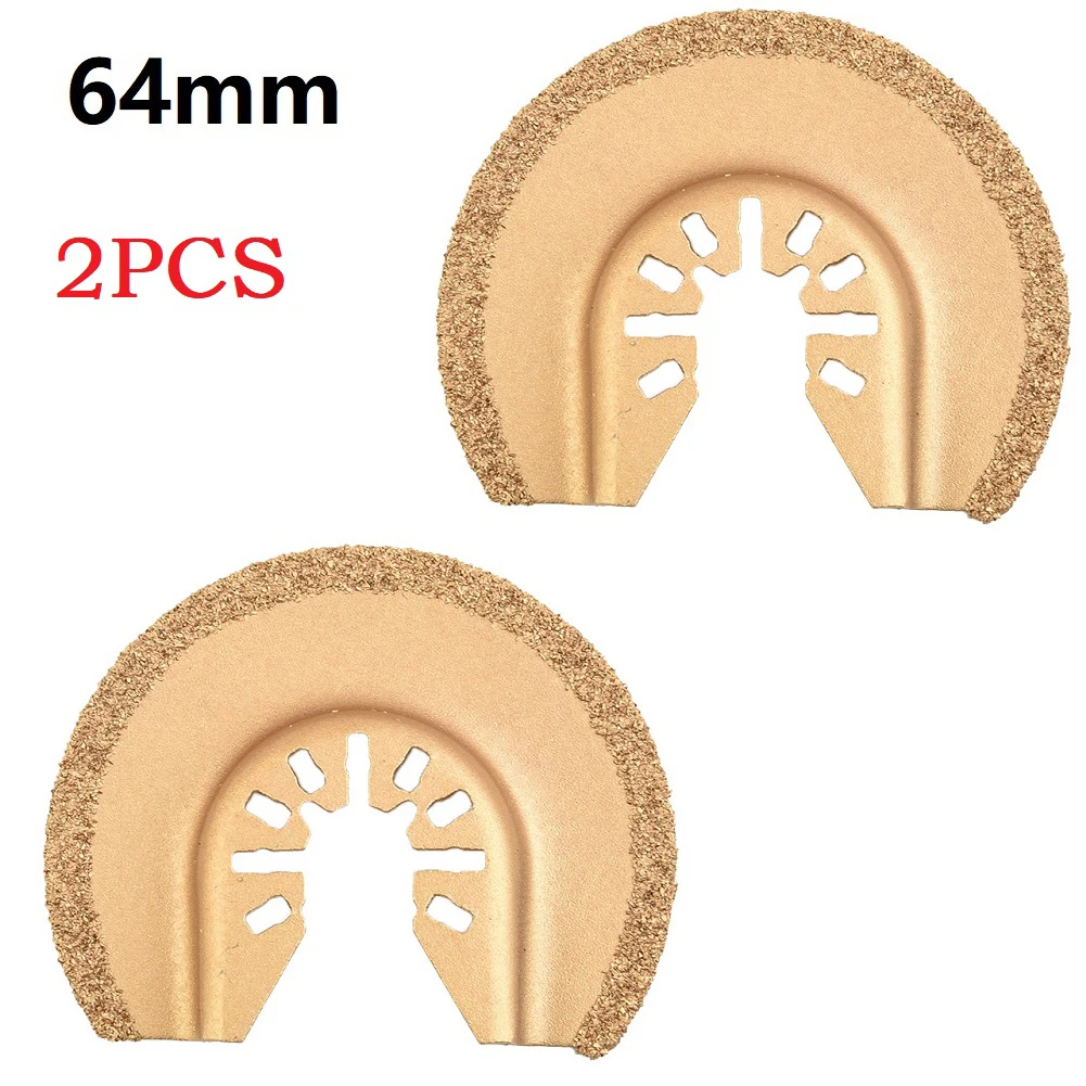 2Pc Multitool Oscillating Saw Blades 64mm Half Circle Diamond Cutting Disc Quick Release For Wood Cutting Power Tool Accessories
2Pc Multitool Oscillating Saw Blades 64mm Half Circle Diamond Cutting Disc Quick Release For Wood Cutting Power Tool Accessories