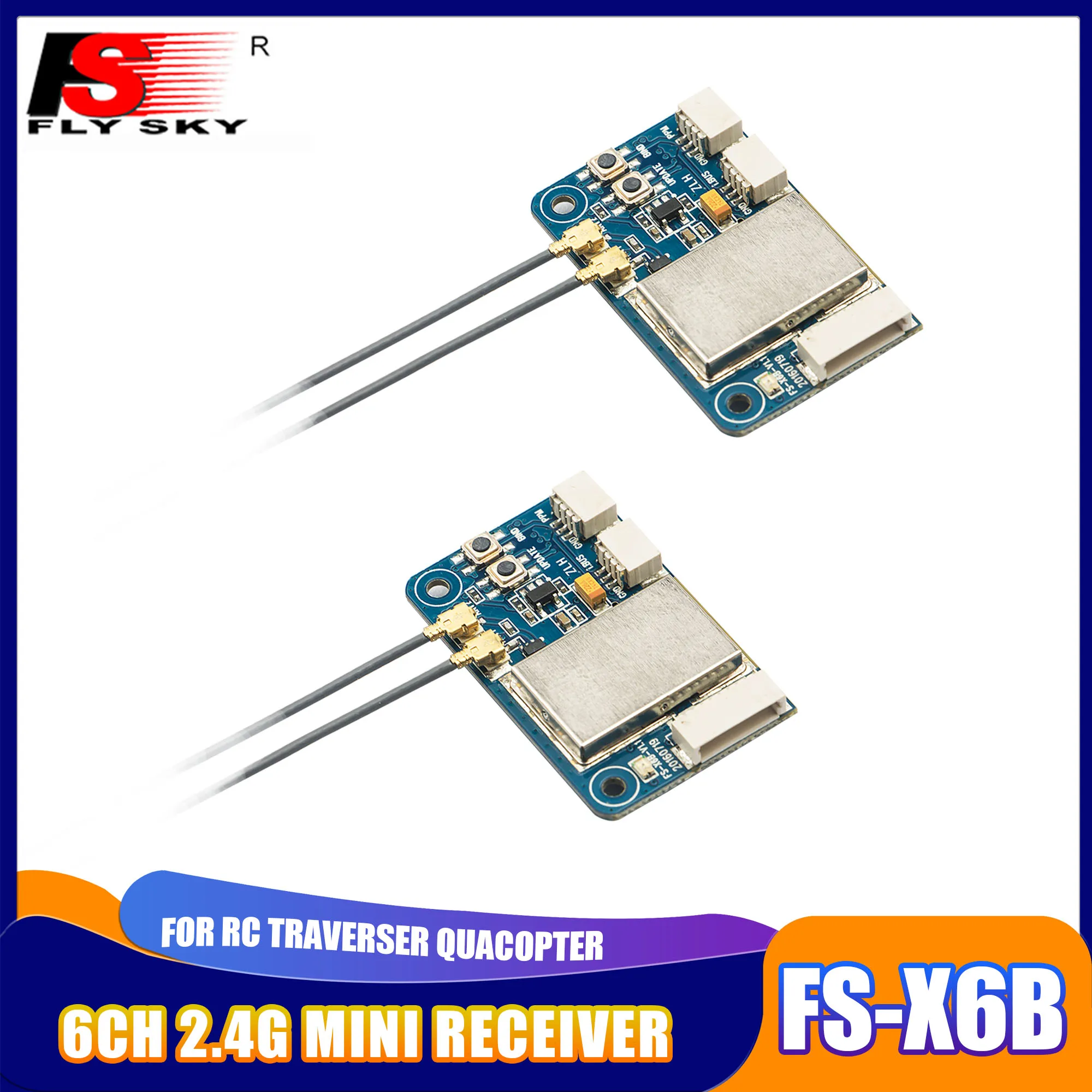 Мини-приемник FLYSKY FS-X6B 6CH 2,4G, 4-8,4 в, двойная антенна для радиоуправляемых многовинтовых летательных аппаратов, передатчик, аксессуары
Мини-приемник FLYSKY FS-X6B 6CH 2,4G, 4-8,4 в, двойная антенна для радиоуправляемых многовинтовых летательных аппаратов, передатчик, аксессуары