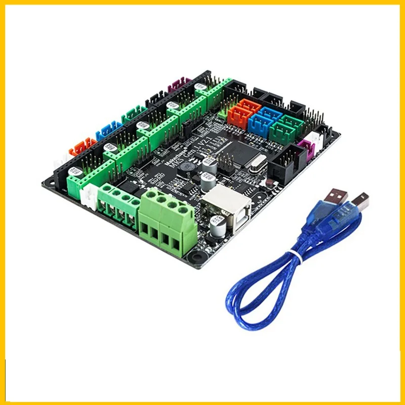 MKS Gen-L V2.1/ V1.0 Board 3D PrinterS For Control Board Ramps 1.4 / Mega 2560 R3 USB DC12V-DC24V LPC1768 ARM Cortex-M3 CPU
MKS Gen-L V2.1/ V1.0 Board 3D PrinterS For Control Board Ramps 1.4 / Mega 2560 R3 USB DC12V-DC24V LPC1768 ARM Cortex-M3 CPU
