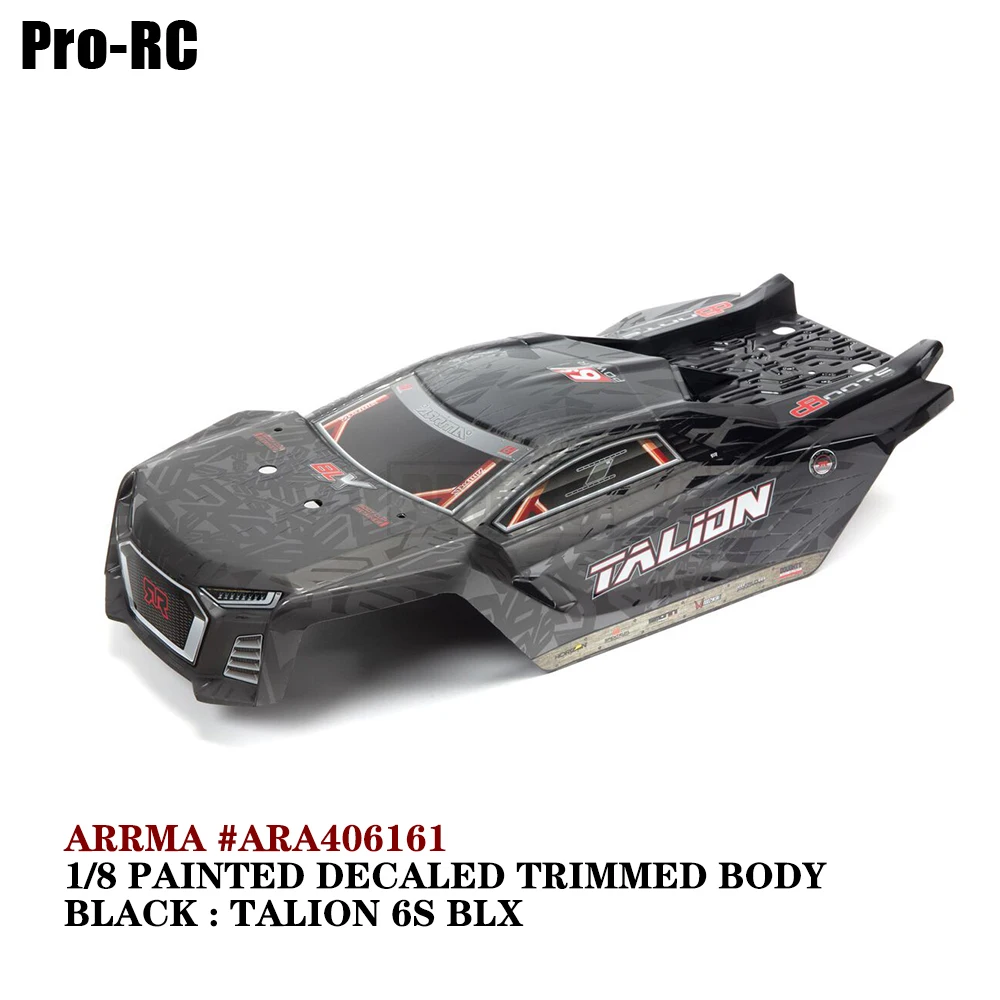 1Set Body Shell ARA406161 for Rc Car Arrma 1/8 PAINTED DECALED TRIMMED BODY, BLACK : TALION 6S BLX
1Set Body Shell ARA406161 for Rc Car Arrma 1/8 PAINTED DECALED TRIMMED BODY, BLACK : TALION 6S BLX