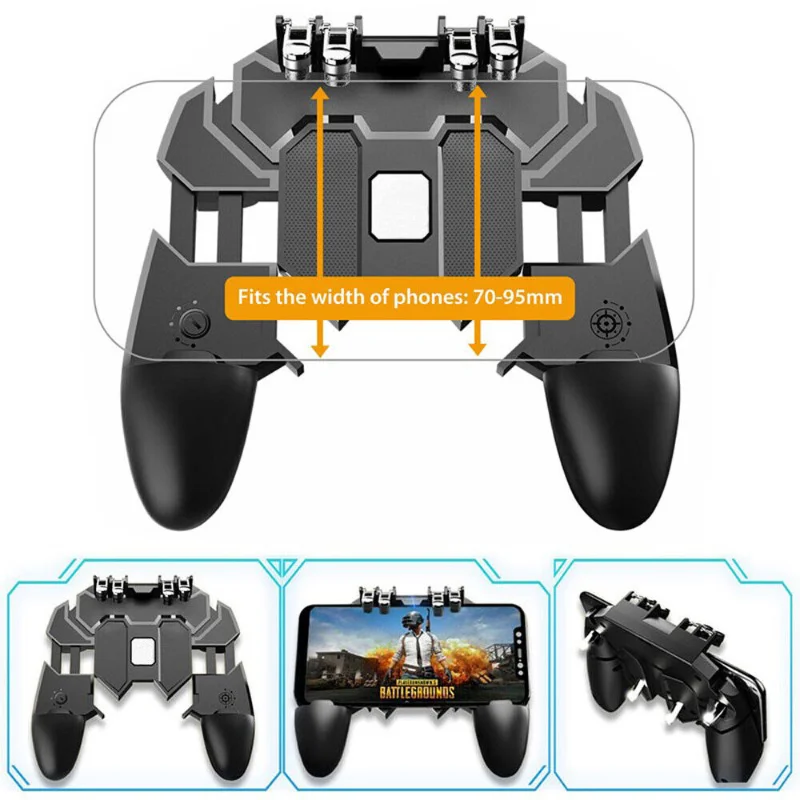 AK66 Mobile Phone Game Controller Gamepad Joystick for IOS Android PUBG Fortnite
AK66 Mobile Phone Game Controller Gamepad Joystick for IOS Android PUBG Fortnite