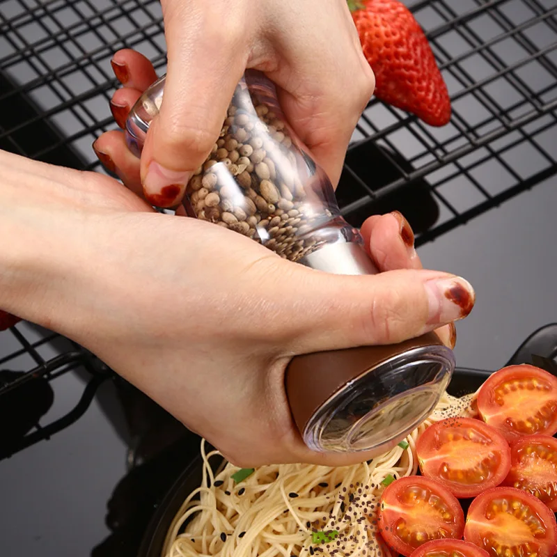 Thickened Acrylic Salt and Pepper Mill Grinder Spice Cooking Hand Mill Grinding Bottle Portable Grinder Pepper Mills Kitchen
Thickened Acrylic Salt and Pepper Mill Grinder Spice Cooking Hand Mill Grinding Bottle Portable Grinder Pepper Mills Kitchen