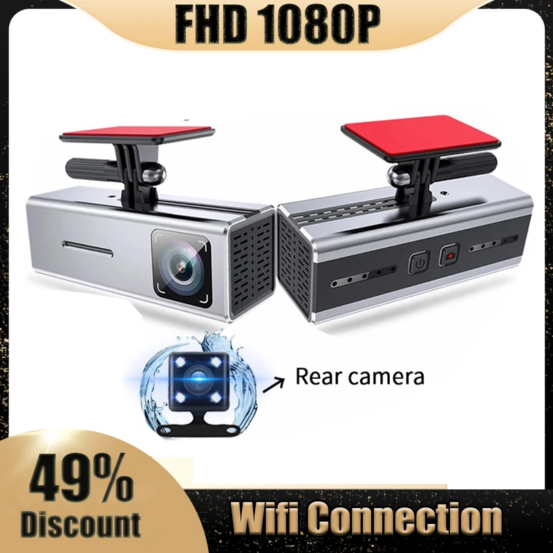 Car Dashcam Mini Driving Recorder 1080P FHD Wifi Connection DVR Dual Lens Rear View Camera Auto Registrar 24H Parking Monitor
Car Dashcam Mini Driving Recorder 1080P FHD Wifi Connection DVR Dual Lens Rear View Camera Auto Registrar 24H Parking Monitor