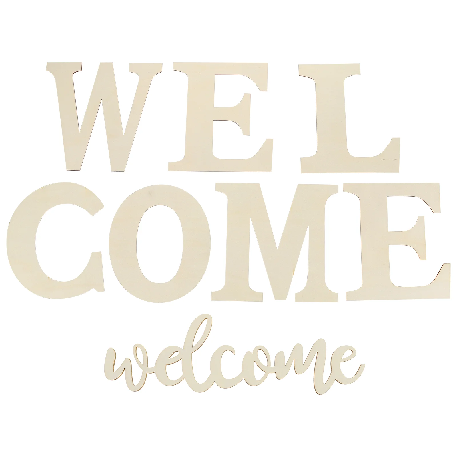 7Pcs DIY Decorative Wood Welcome Letter Signs Unfinished Wooden Letter Decors
7Pcs DIY Decorative Wood Welcome Letter Signs Unfinished Wooden Letter Decors