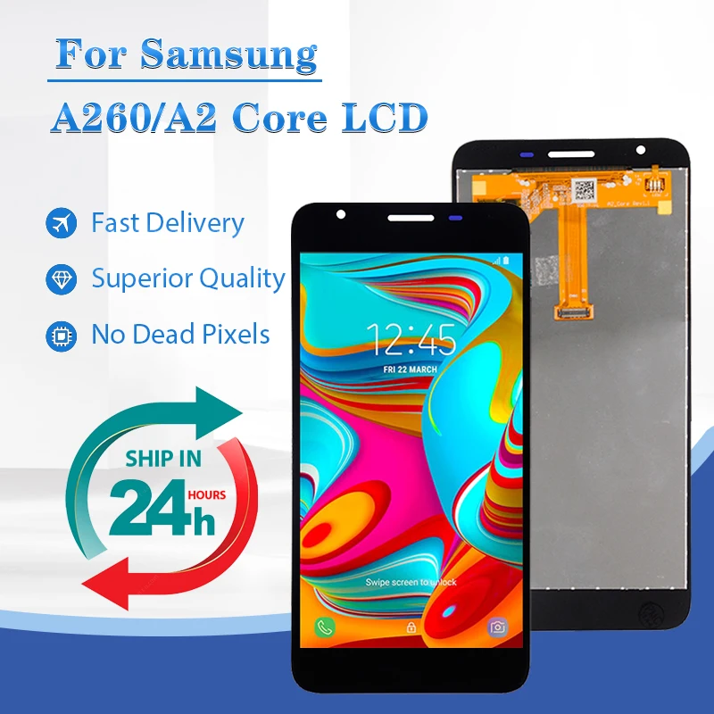 

5.0 Inch A260 Display For Samsung Galaxy A2 Core Lcd Touch Screen Digitizer Assembly A260F A260G Free Ship With Tools Brand New
