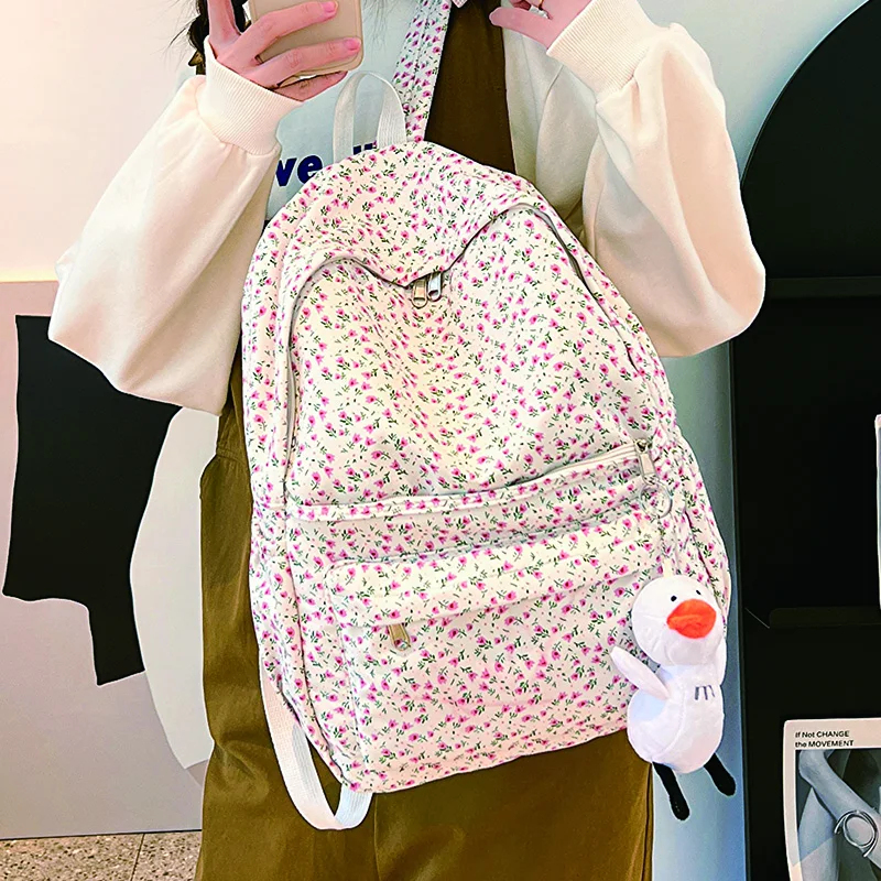 Cute Female Nylon Backpacks for Teenagers Girls Preppy Style School Bag Student Large Capacity Bookbag New Ladis Print Bagpack
Cute Female Nylon Backpacks for Teenagers Girls Preppy Style School Bag Student Large Capacity Bookbag New Ladis Print Bagpack