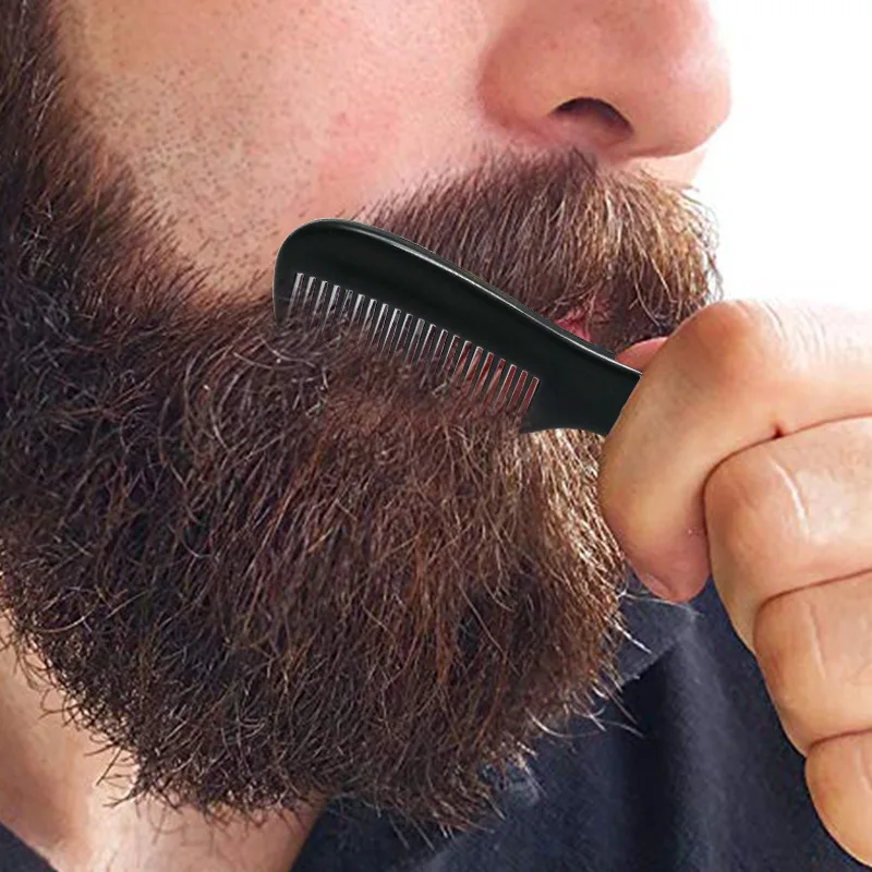 1pcs Black Mini Pocket Beard Comb for Men Plastic Moustache Facial Hairbrush Beard Styling Detangling Combs Hair Comb 
1pcs Black Mini Pocket Beard Comb for Men Plastic Moustache Facial Hairbrush Beard Styling Detangling Combs Hair Comb