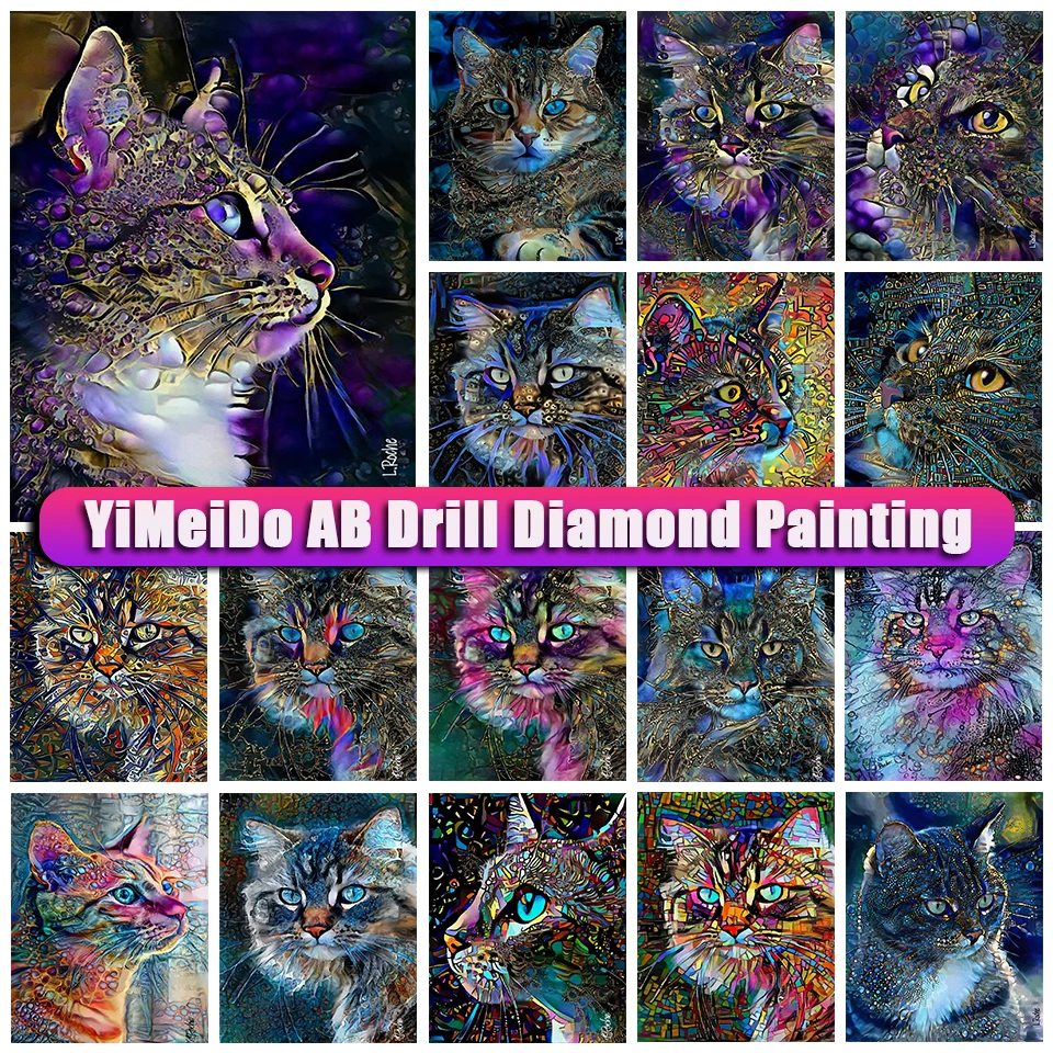 Yimeido AB Diamond Mosaic Cat Needlework Zipper Bag Velvet Full Diamond Embroidery Animal Set Picture of Rhinestones Home Decor
Yimeido AB Diamond Mosaic Cat Needlework Zipper Bag Velvet Full Diamond Embroidery Animal Set Picture of Rhinestones Home Decor