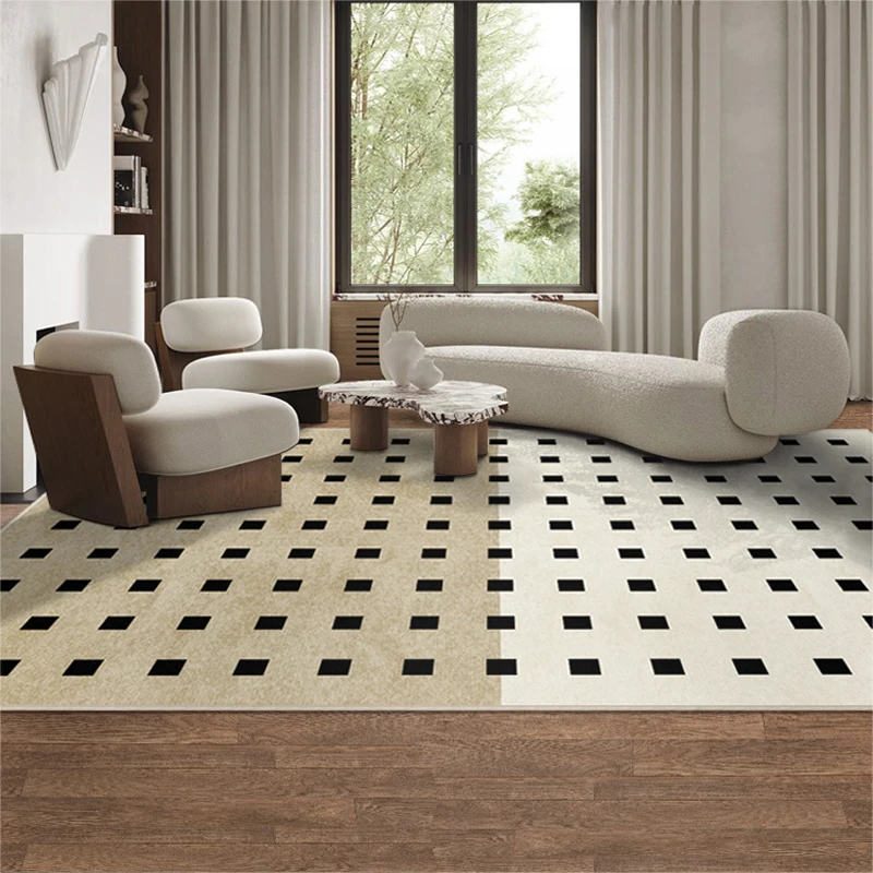 French Retro Style Plaid Carpets Modern Living Room Decoration Rugs Home Bedroom Decor Bedside Carpet Large Area Cloakroom Rug
French Retro Style Plaid Carpets Modern Living Room Decoration Rugs Home Bedroom Decor Bedside Carpet Large Area Cloakroom Rug