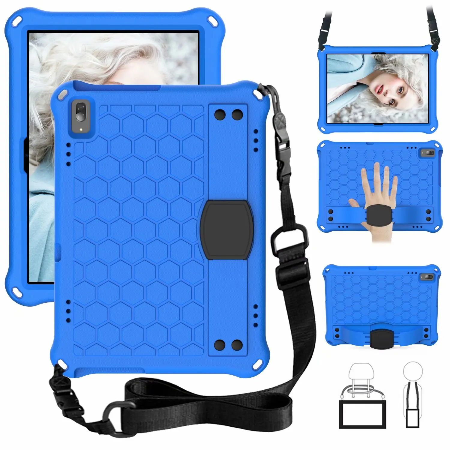 

Kids Safety Shockproof EVA Cover Case for Lenono Tab P10 TB-X705F TB-X705L 10.1" Tablet PC Handheld Funda for E10 TB-X304F X304L