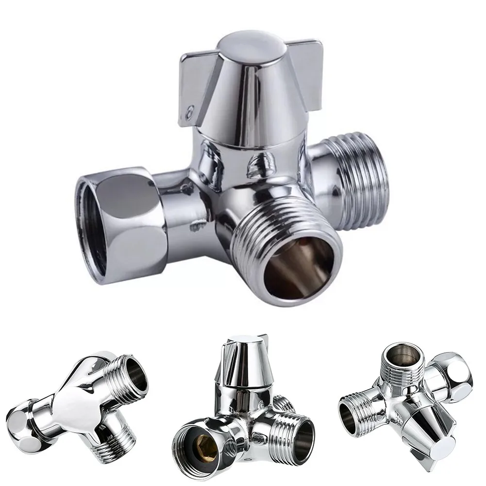 Shower Hose ValveTap Splitter 3-Way 1/2\" Outlet 180 °rotating Switch Sink Faucet Diverter Valve Bathroom Kitchen Faucet Parts
Shower Hose ValveTap Splitter 3-Way 1/2\" Outlet 180 °rotating Switch Sink Faucet Diverter Valve Bathroom Kitchen Faucet Parts