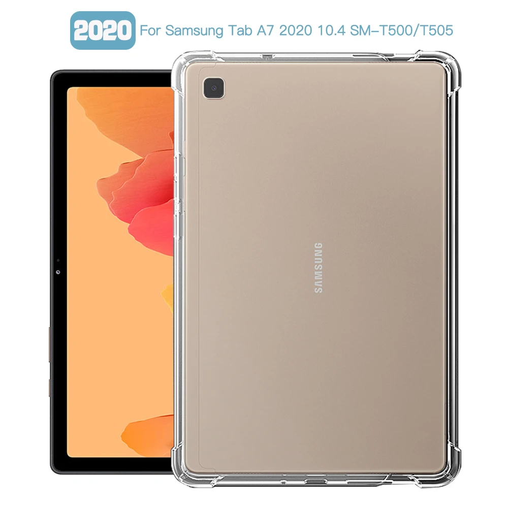 

Противоударный чехол для Samsung Galaxy Tab A7 10,4 дюйма, 2020 дюйма, зеркальный, 10,4 дюйма, чехол из ТПУ, силиконовый прозрачный Чехол, оболочка, чехлы