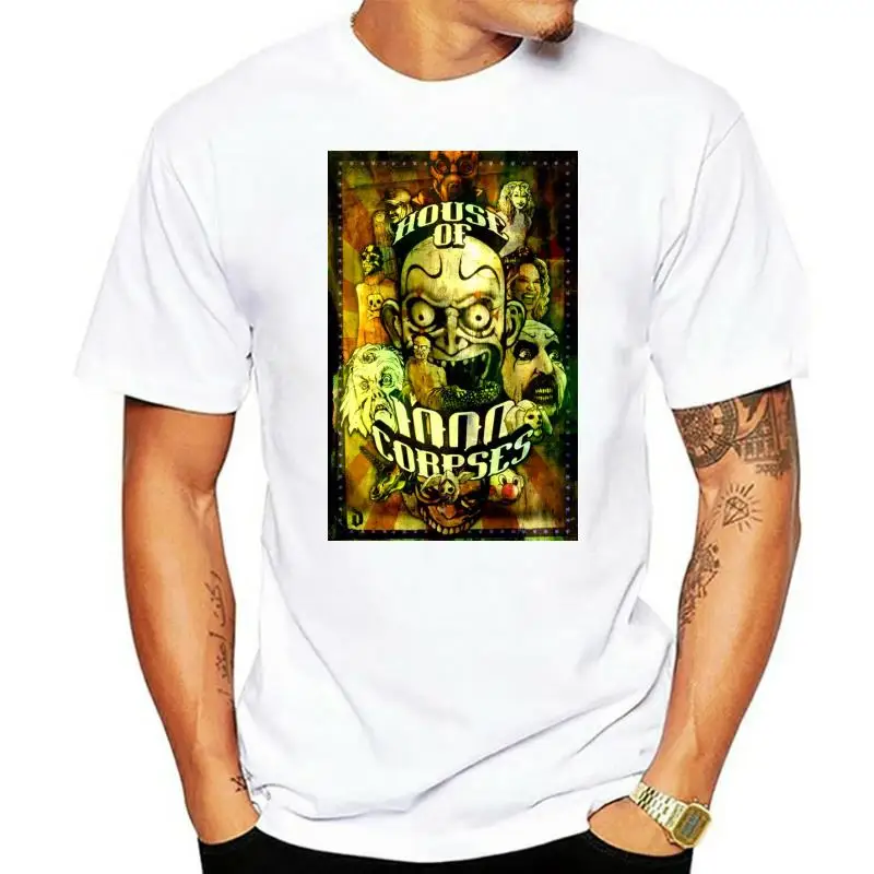 Camiseta de la casa de los personajes, camisa negra de moda de Rob Zombie para hombre, talla S a 3Xl, nueva de 1000
Camiseta de la casa de los personajes, camisa negra de moda de Rob Zombie para hombre, talla S a 3Xl, nueva de 1000