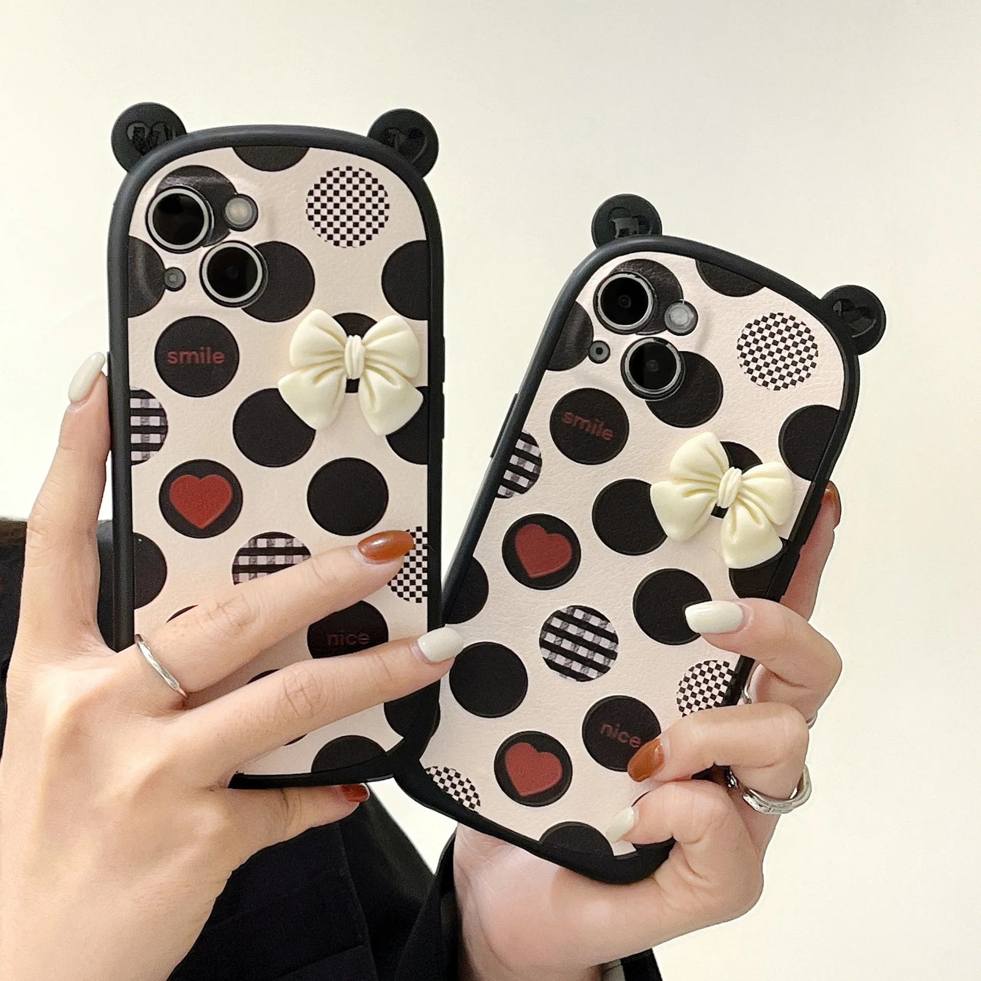 Cute Bowknot Phone Case for Iphone 13 12 11 Pro XS Max XR X 8 7 Plus Polka Dot Love Heart Clear Back Cover Shell
Cute Bowknot Phone Case for Iphone 13 12 11 Pro XS Max XR X 8 7 Plus Polka Dot Love Heart Clear Back Cover Shell