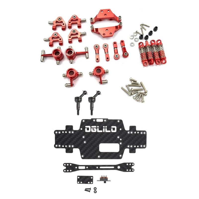 2 Set For Wltoys 1:28 RC Car Spare Parts: 1 Set Shock Absorber & 1 Set Carbon Fiber Chassis Car Bottom Low Body Shell
2 Set For Wltoys 1:28 RC Car Spare Parts: 1 Set Shock Absorber & 1 Set Carbon Fiber Chassis Car Bottom Low Body Shell