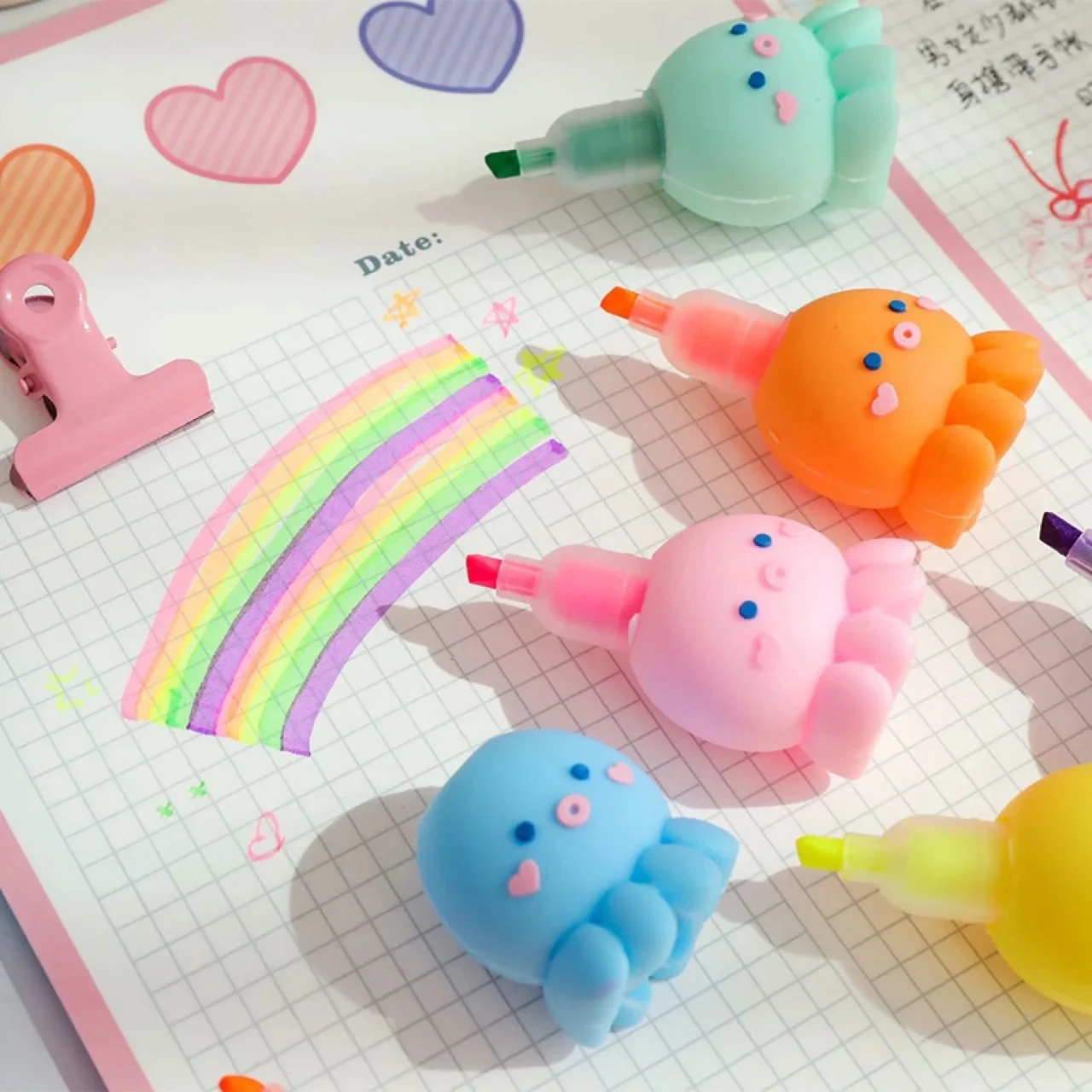 Fluorescent Pen Drawing Toys Cute Cartoons Octopus Kids Gifts Highlighters Pens School Supplies Stationery
Fluorescent Pen Drawing Toys Cute Cartoons Octopus Kids Gifts Highlighters Pens School Supplies Stationery