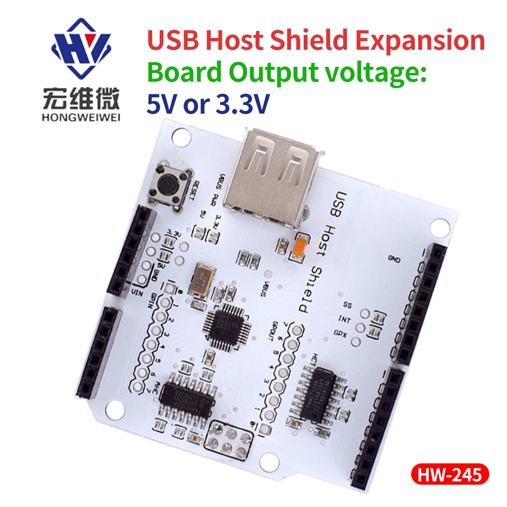 

USB Host Shield V2.0 for Arduino MEGA ADK MEGA1280 2560 Development Board Module Expansion Electronics Board Support for Google