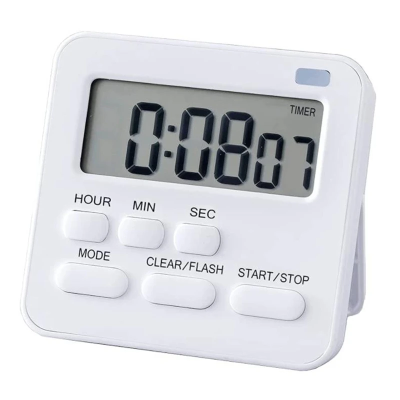 

Kitchen Timer,Egg Timer With Clock,Digital Timer Stopwatch With LCD Loud Alarm For Cooking,Baking, Sports,Learning,Etc