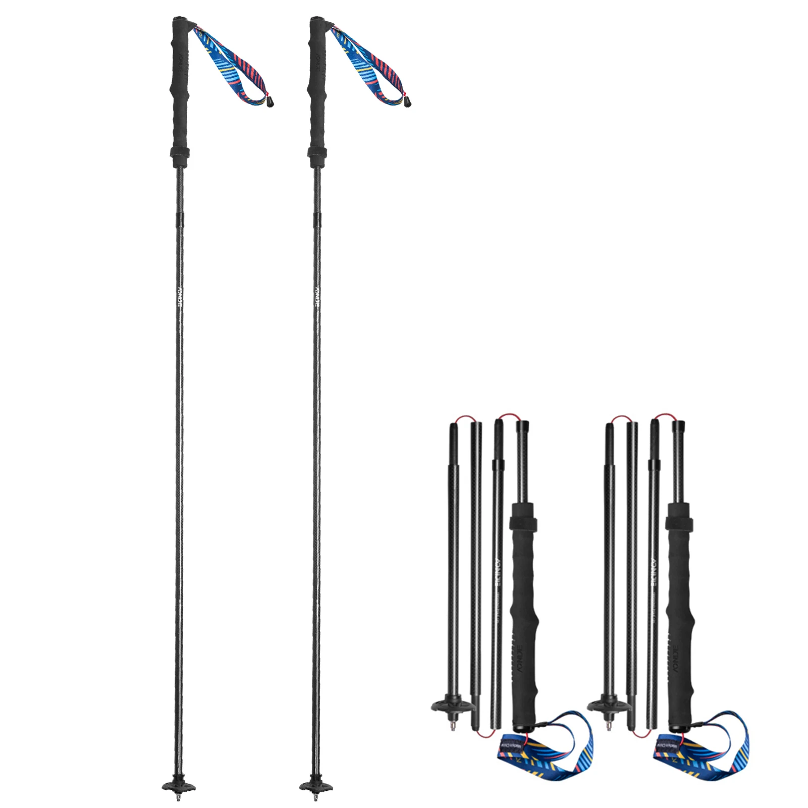 Легкие складные трекинговые палки AONIJIE E4204, трость из углеродного волокна с завязкой для походов
Легкие складные трекинговые палки AONIJIE E4204, трость из углеродного волокна с завязкой для походов