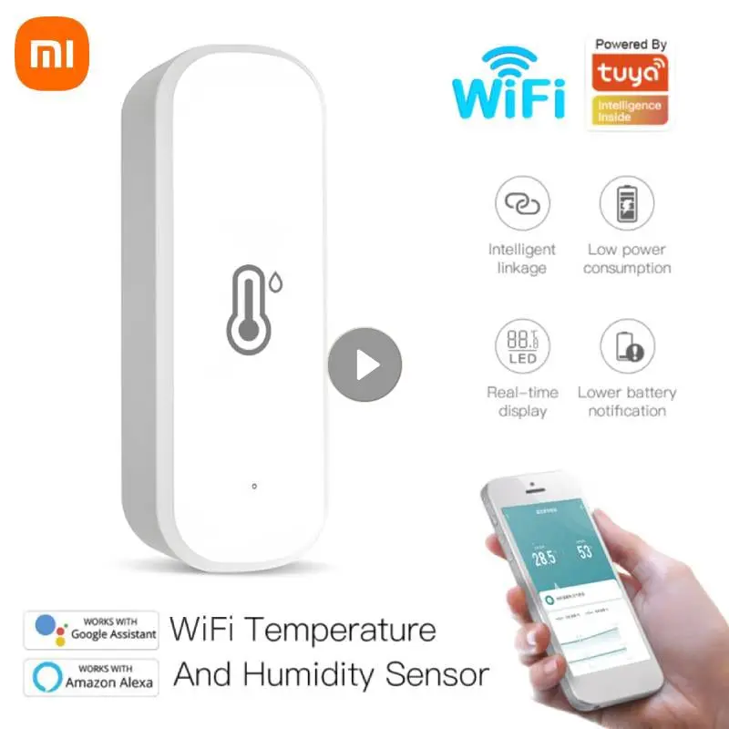 Датчик температуры и влажности Xiaomi Tuya, Wi-Fi Смарт-монитор с приложением, работает с Alexa Google Home, концентратор не требуется
Датчик температуры и влажности Xiaomi Tuya, Wi-Fi Смарт-монитор с приложением, работает с Alexa Google Home, концентратор не требуется