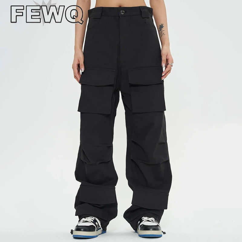 FEWQ Y2k Multi Pocket Men's Cargo Pants Pleated Male Overalls Straight Trousers Casual Safari Style 2023 Spring Tide New 24B1917
FEWQ Y2k Multi Pocket Men's Cargo Pants Pleated Male Overalls Straight Trousers Casual Safari Style 2023 Spring Tide New 24B1917
