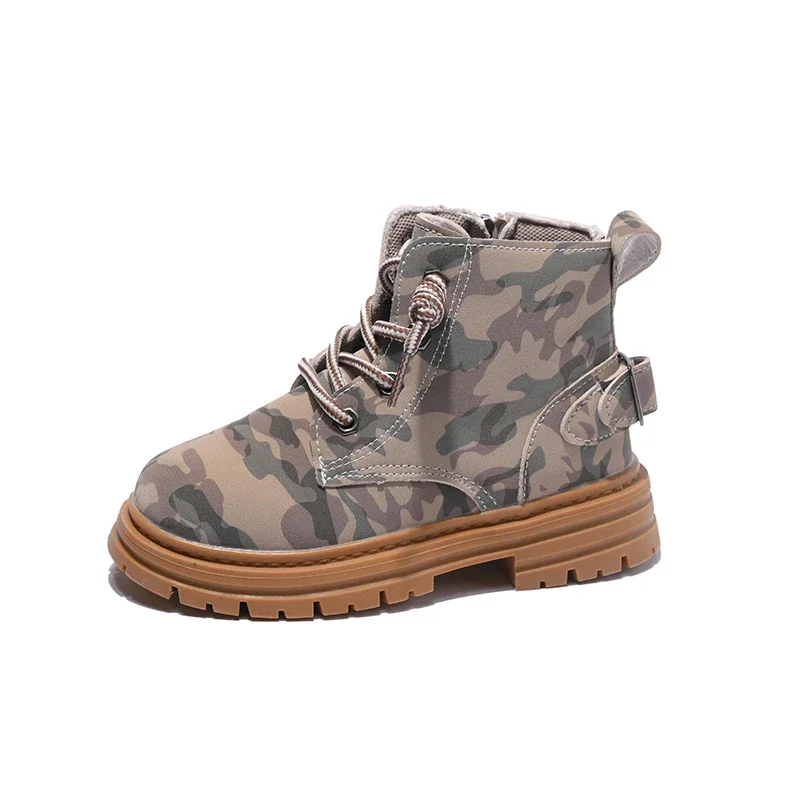 Boys and Girls Classic Camouflage Children's Ankle Boots Spring New Simple All-match Fashion Kids Unisex Breathable Combat Boots
Boys and Girls Classic Camouflage Children's Ankle Boots Spring New Simple All-match Fashion Kids Unisex Breathable Combat Boots