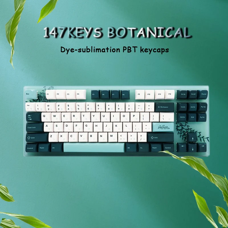 147 Keys Botanical PBT Keycap Cherry Profile DYE-SUB Custom Japanese Keycaps for Gaming Keyboard 61/64/66/68/84/87/96104 Layout
147 Keys Botanical PBT Keycap Cherry Profile DYE-SUB Custom Japanese Keycaps for Gaming Keyboard 61/64/66/68/84/87/96104 Layout