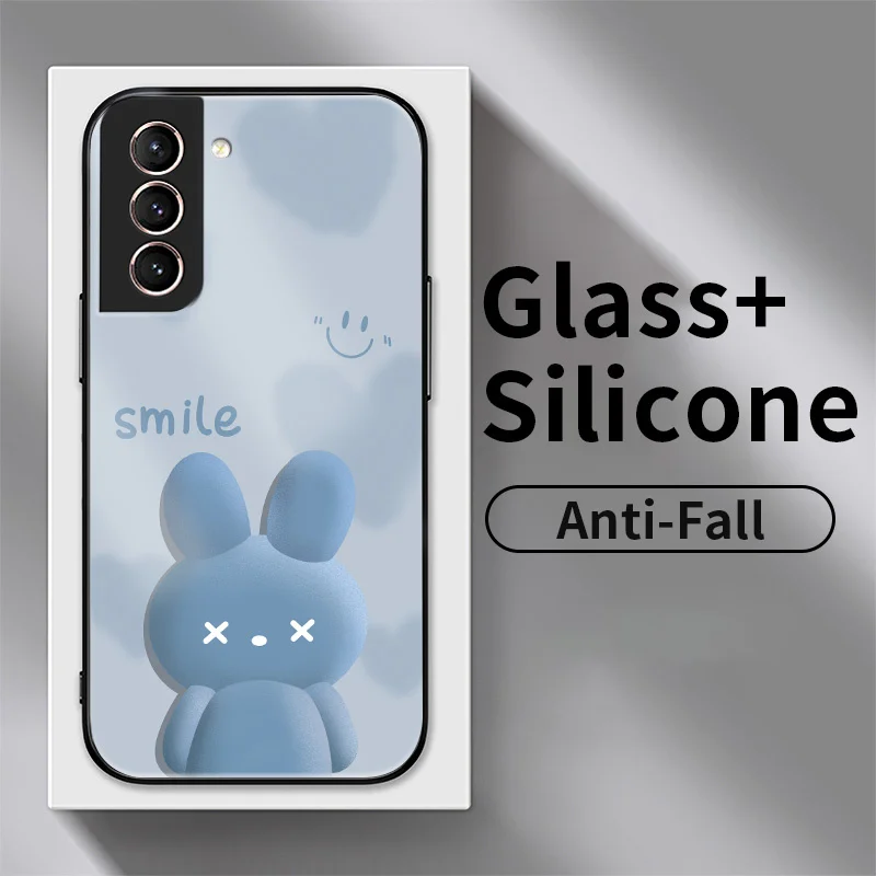 For Samsung Galaxy S21 Plus 5G S21 Ultra S22 S22 Ultra S7 S7 Edge S8 S9 Plus Gradient Love Rabbit Tempered Glass Phone Case
For Samsung Galaxy S21 Plus 5G S21 Ultra S22 S22 Ultra S7 S7 Edge S8 S9 Plus Gradient Love Rabbit Tempered Glass Phone Case
