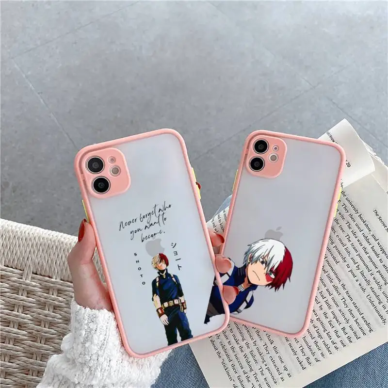 My Hero Academia Phone Case For iPhone 12 11 Mini Pro XR XS Max 7 8 Plus X Matte transparent Pink Cover
My Hero Academia Phone Case For iPhone 12 11 Mini Pro XR XS Max 7 8 Plus X Matte transparent Pink Cover