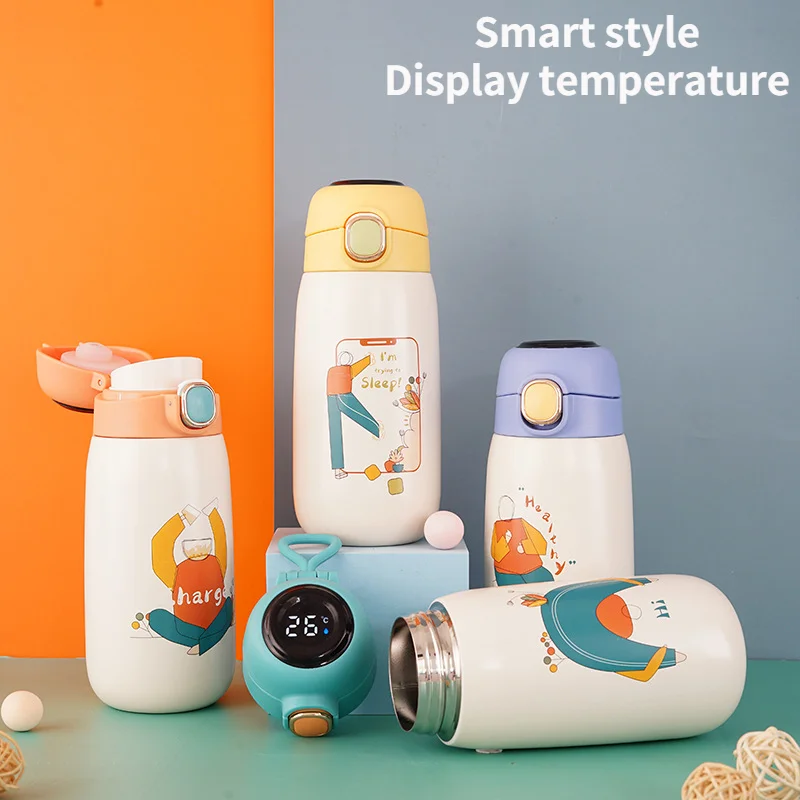 New 304 Stainless Steel Smart Children's Vacuum Flask Cartoon Cute Creative Bouncing Cup Student Gift Pot Belly Cup
New 304 Stainless Steel Smart Children's Vacuum Flask Cartoon Cute Creative Bouncing Cup Student Gift Pot Belly Cup