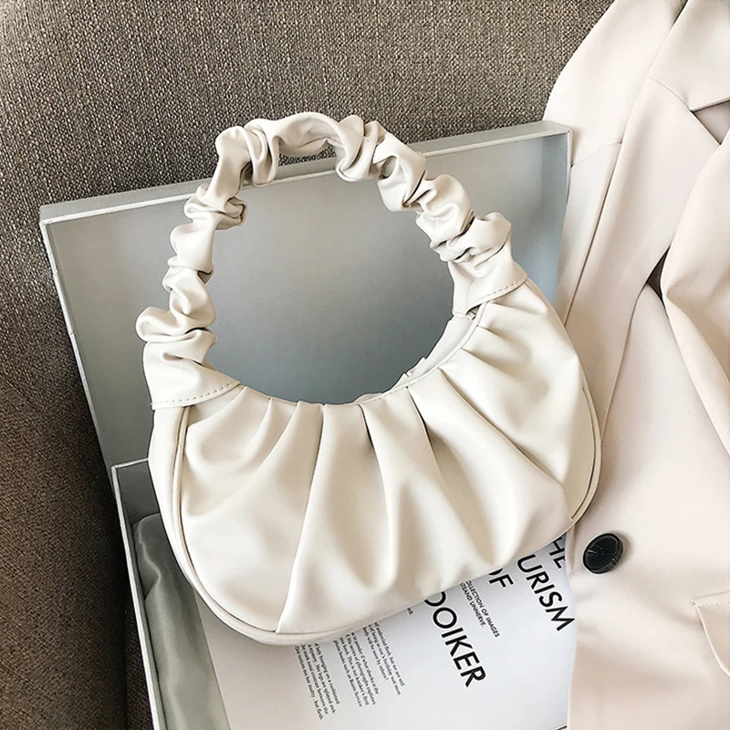 ABQP Summer Pleated Handlebags For Women PU Cloud Bags Leisure Armpit Bag Shopping Shoulder Bags Dumpling Handbag Female
ABQP Summer Pleated Handlebags For Women PU Cloud Bags Leisure Armpit Bag Shopping Shoulder Bags Dumpling Handbag Female