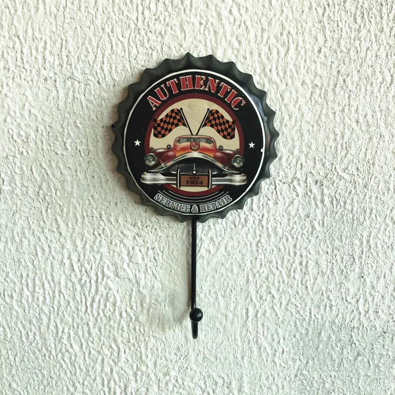 Ретро крючок для бутылок из металла 
Ретро крючок для бутылок из металла