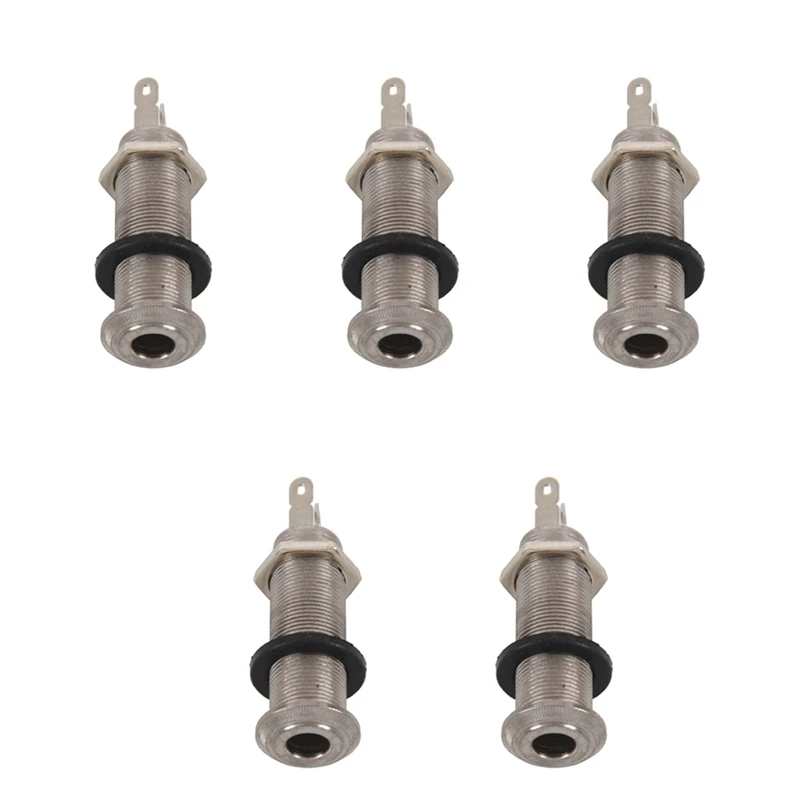 5X Electric Guitar Jack Chrome Threaded Cylinder Output Input Jack Plug Sockets 1/4 Inch For Electric Guitar
5X Electric Guitar Jack Chrome Threaded Cylinder Output Input Jack Plug Sockets 1/4 Inch For Electric Guitar