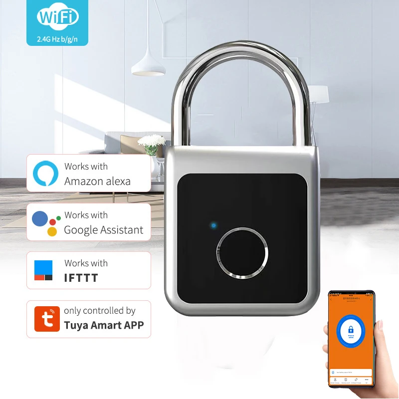 Fingerprint Padlock Tuya APP Bluetooth Waterproof Smart Lock USB Rechargeable Security Keyless Lock for School Locker Gym
Fingerprint Padlock Tuya APP Bluetooth Waterproof Smart Lock USB Rechargeable Security Keyless Lock for School Locker Gym