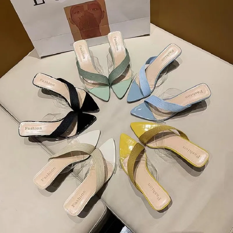 2022 Summer New Sexy Outdoor Sandals Women Indoor Transparent Pointed Toe High Heels Shoes Female Slippers Wedding Party Shoes
2022 Summer New Sexy Outdoor Sandals Women Indoor Transparent Pointed Toe High Heels Shoes Female Slippers Wedding Party Shoes