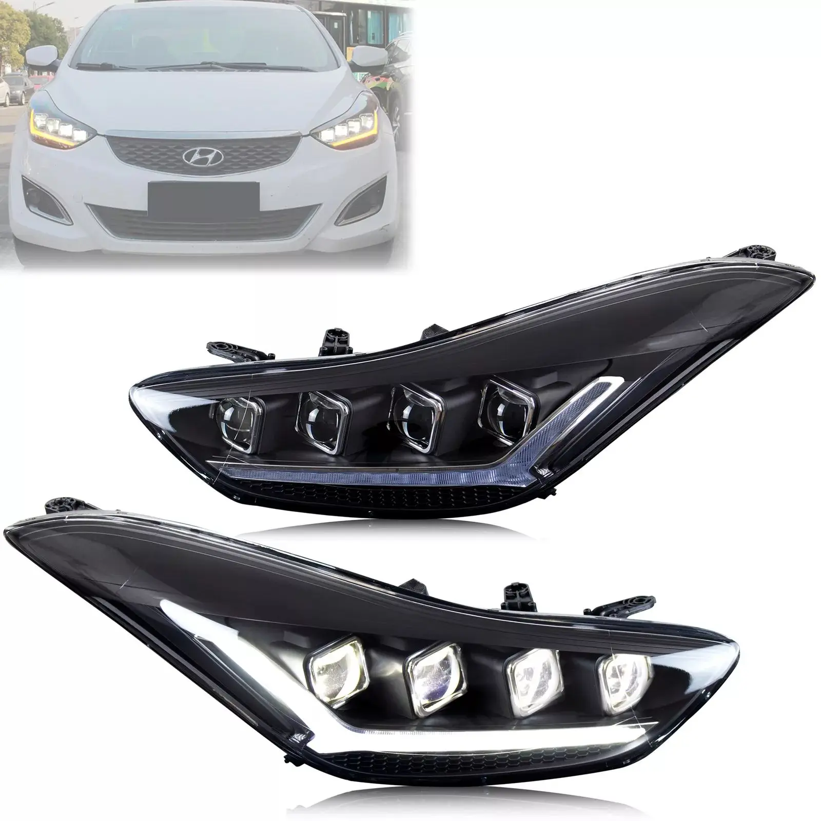 Фонари для Hyundai Elantra 2012 2013 2014 2015 2016, фары с последовательным световым индикатором для запуска анимации, аксессуары в сборе
Фонари для Hyundai Elantra 2012 2013 2014 2015 2016, фары с последовательным световым индикатором для запуска анимации, аксессуары в сборе