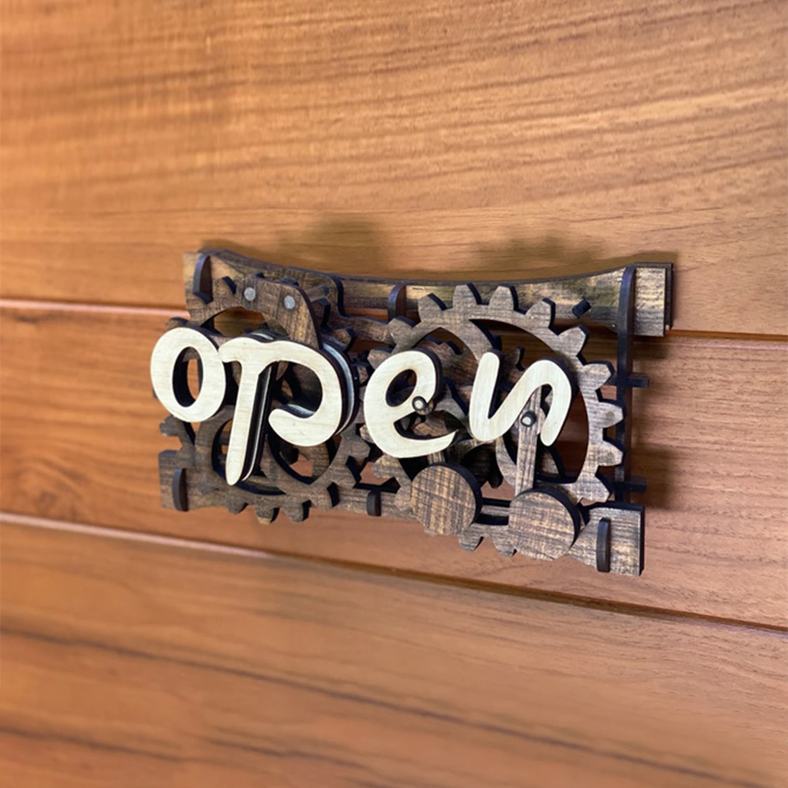 Durable Front Door Opening And Closing Sign High Manual Mechanical Suspension Gear Mechanism Wooden Opening And Closing Sign
Durable Front Door Opening And Closing Sign High Manual Mechanical Suspension Gear Mechanism Wooden Opening And Closing Sign