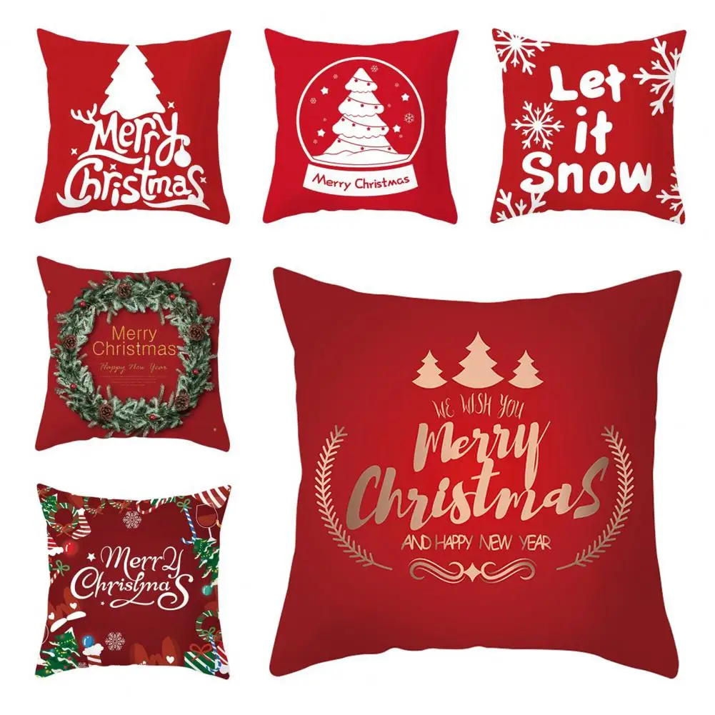 Christmas Cushion Cover Useful Easy Insertion Christmas Pillowcase Xmas Tree Throw Pillow Cover for Living Room
Christmas Cushion Cover Useful Easy Insertion Christmas Pillowcase Xmas Tree Throw Pillow Cover for Living Room