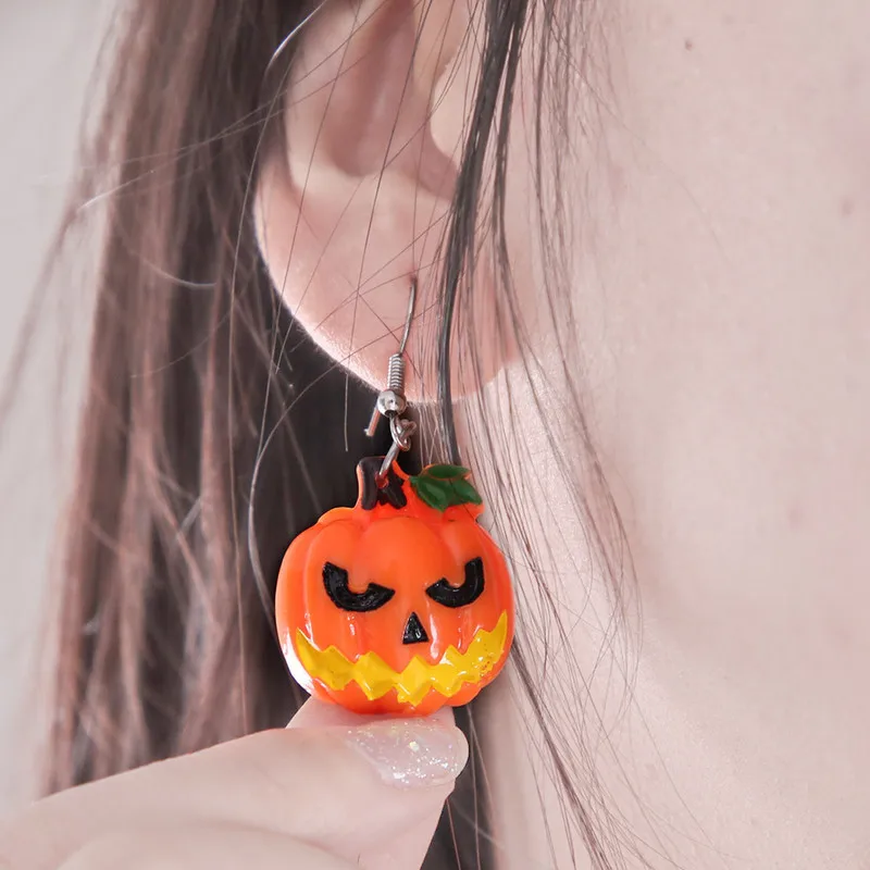 Acrylic Skeleton halloween decoration earrings pumpkin bat ghost eyeball earrings girls Scary pumpkin earrings party Jewelry
Acrylic Skeleton halloween decoration earrings pumpkin bat ghost eyeball earrings girls Scary pumpkin earrings party Jewelry