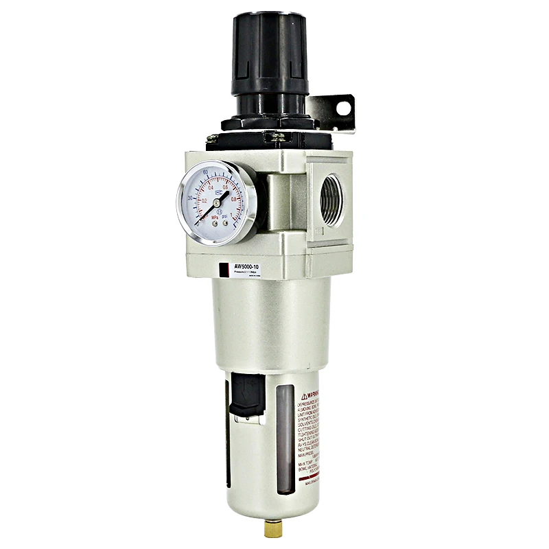 AW5000-06 AW5000-10 Manual Drainage Pneumatic Air Filter And Pressure Regulator Unit Cover Automatic Drain Air Treatment
AW5000-06 AW5000-10 Manual Drainage Pneumatic Air Filter And Pressure Regulator Unit Cover Automatic Drain Air Treatment