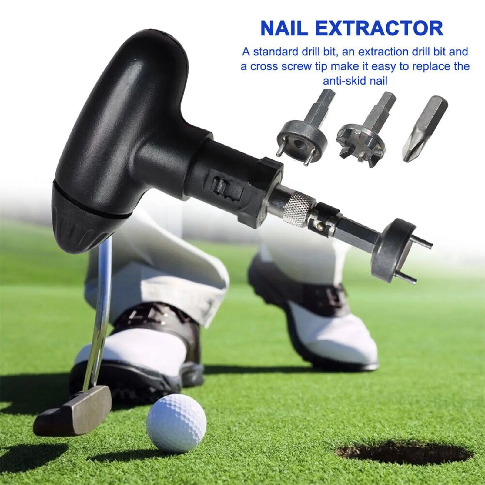Golf Shoe Spike Wrench Kits Portable Golf Shoes Cleats Plastic Cleat Handle Golf Removal Key Tool Ratchet F4M2 
Golf Shoe Spike Wrench Kits Portable Golf Shoes Cleats Plastic Cleat Handle Golf Removal Key Tool Ratchet F4M2