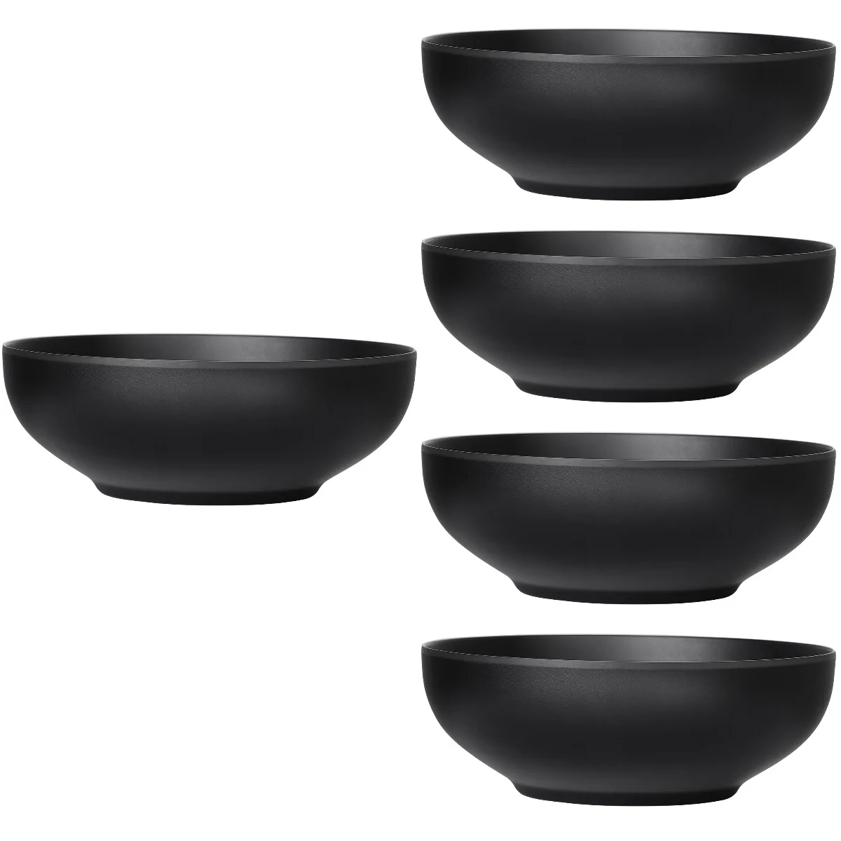 5 Pack Black Serving Utensils Soup Bowl Japanese Style Food Japanese-style Melamine Tableware
5 Pack Black Serving Utensils Soup Bowl Japanese Style Food Japanese-style Melamine Tableware
